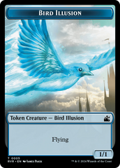 Bird // Bird Illusion Double-Sided Token [Ravnica Remastered Tokens] | Total Play