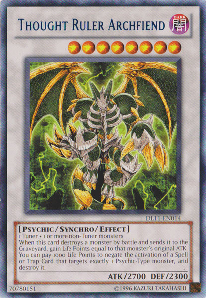 Thought Ruler Archfiend (Blue) [DL11-EN014] Rare | Total Play