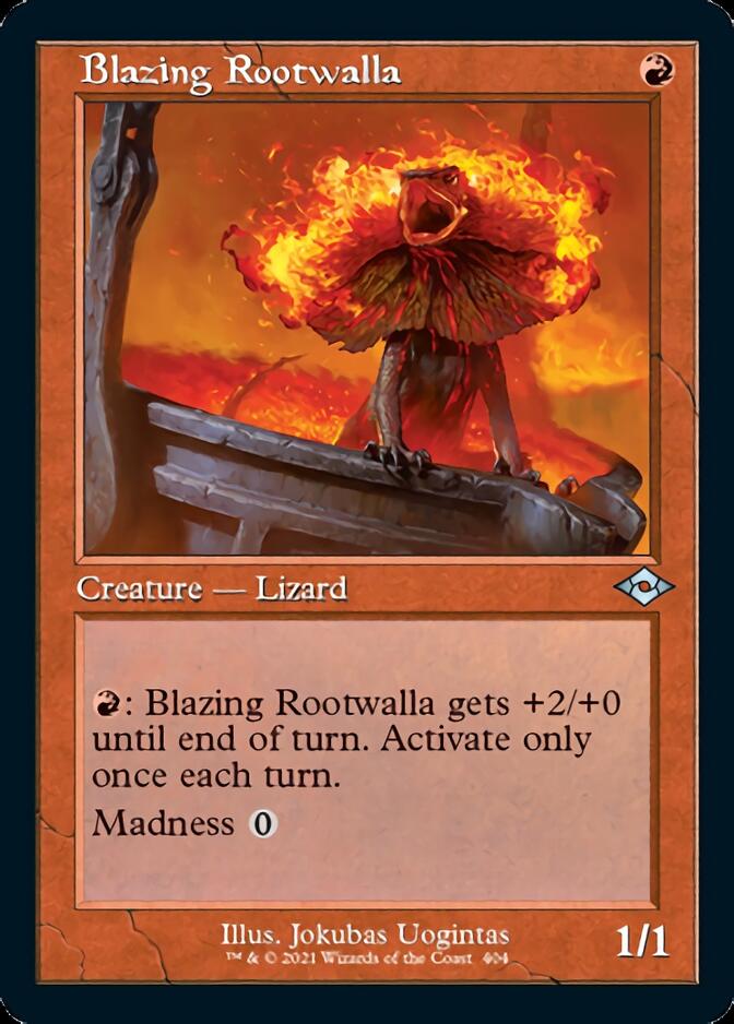 Blazing Rootwalla (Retro Foil Etched) [Modern Horizons 2] | Total Play