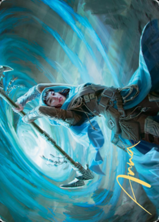 Sea Gate Stormcaller Art Card (Gold-Stamped Signature) [Zendikar Rising Art Series] | Total Play