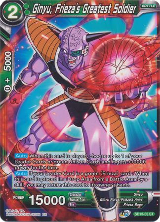 Ginyu, Frieza's Greatest Soldier (Starter Deck - Clan Collusion) (SD13-03) [Rise of the Unison Warrior] | Total Play