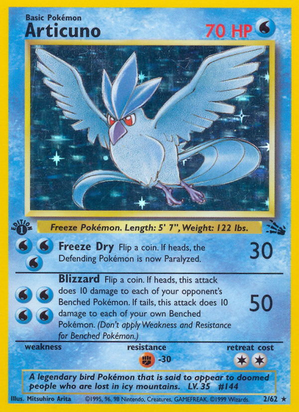 Articuno (2/62) [Fossil 1st Edition] | Total Play