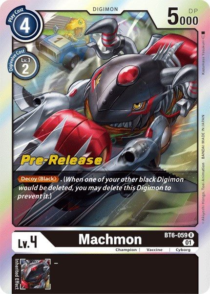 Machmon [BT6-059] [Double Diamond Pre-Release Cards] | Total Play