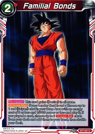 Familial Bonds (BT7-021) [Assault of the Saiyans] | Total Play