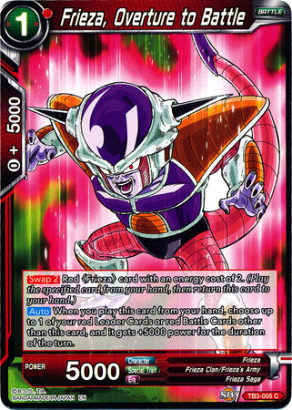 Frieza, Overture to Battle (TB3-005) [Clash of Fates] | Total Play