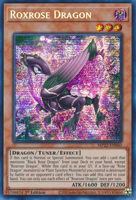 Roxrose Dragon [MP22-EN060] Prismatic Secret Rare | Total Play