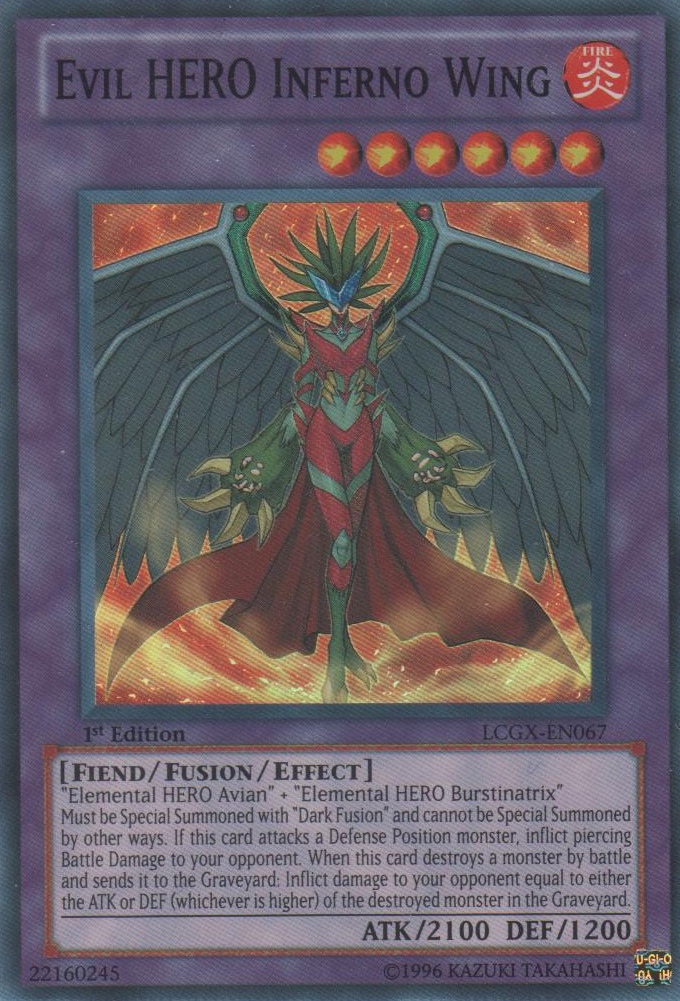 Evil HERO Inferno Wing [LCGX-EN067] Super Rare | Total Play