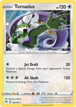 Tornadus (142/185) (Cosmos Holo) [Sword & Shield: Vivid Voltage] | Total Play