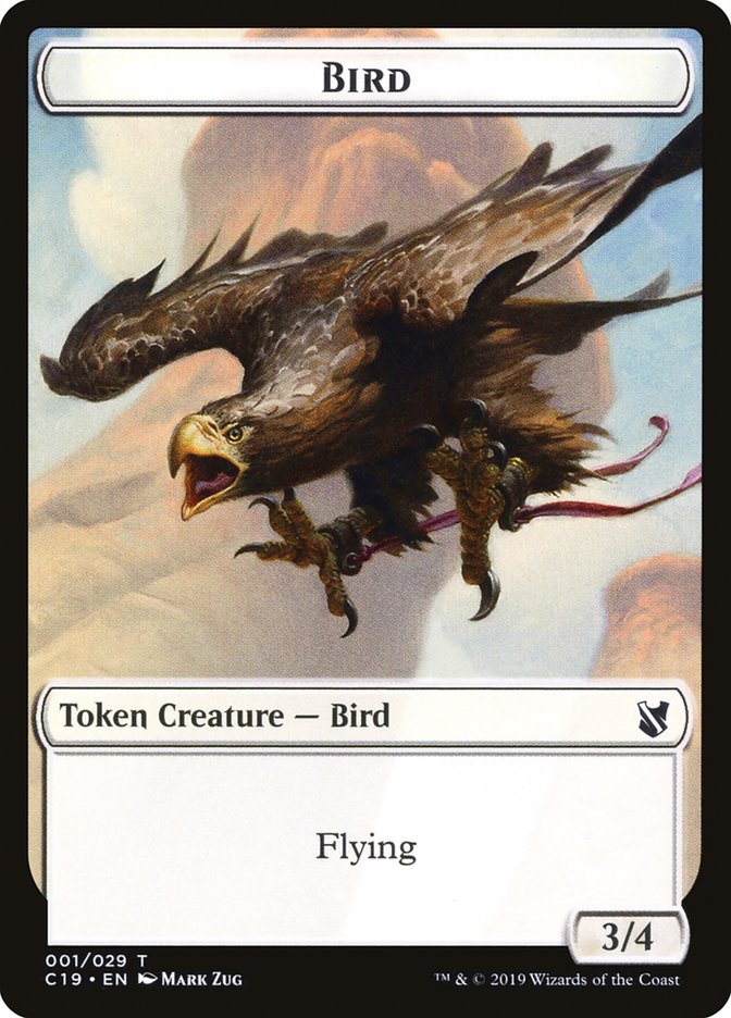 Bird Token (001/029) [Commander 2019 Tokens] | Total Play