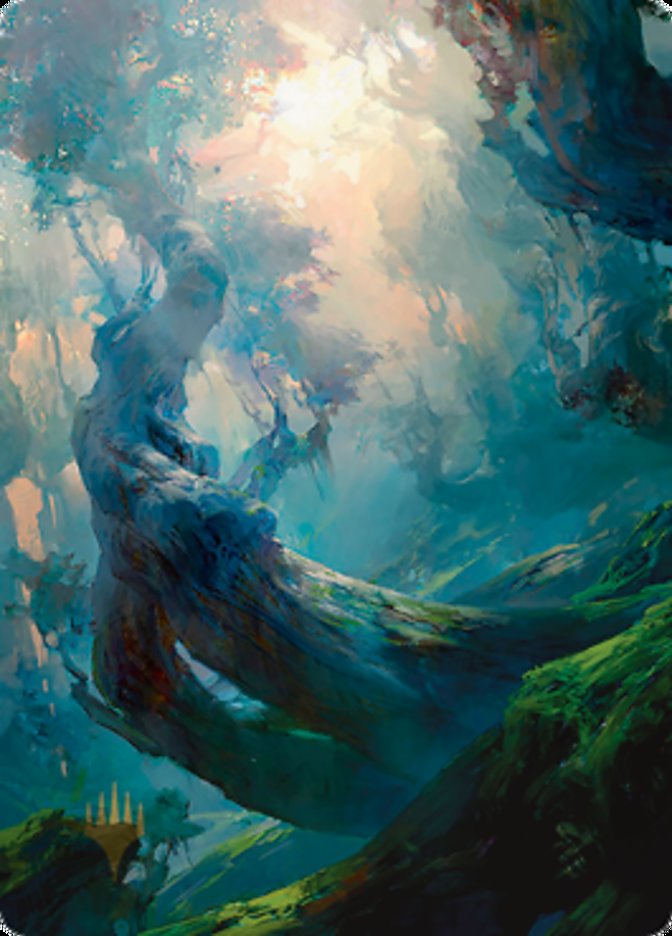 Forest 3 Art Card (Gold-Stamped Signature) [Zendikar Rising Art Series] | Total Play