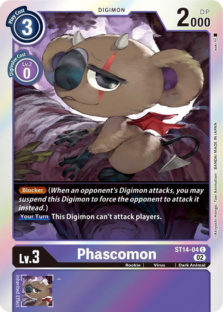 Phascomon [ST14-04] [Starter Deck: Beelzemon Advanced Deck Set] | Total Play