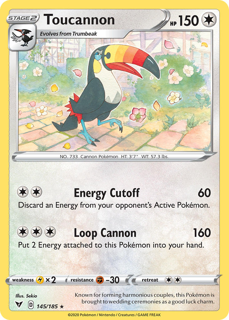 Toucannon (145/185) [Sword & Shield: Vivid Voltage] | Total Play