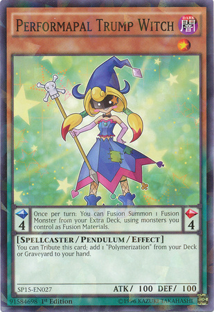 Performapal Trump Witch [SP15-EN027] Shatterfoil Rare | Total Play