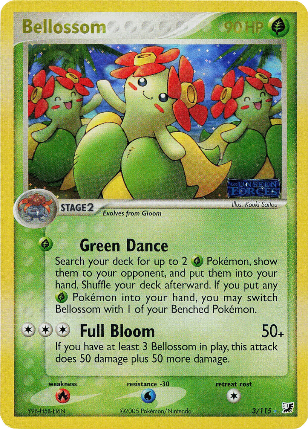 Bellossom (3/115) (Stamped) [EX: Unseen Forces] | Total Play