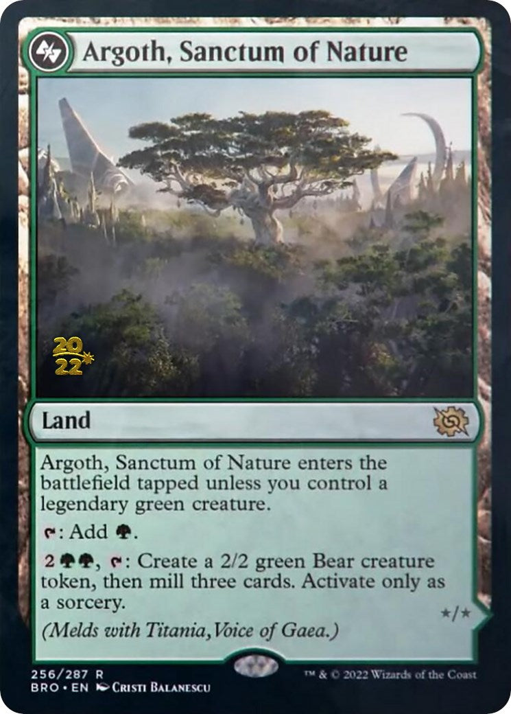 Argoth, Sanctum of Nature [The Brothers' War Prerelease Promos] | Total Play