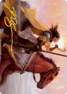 Sunrise Cavalier Art Card (Gold-Stamped Signature) [Innistrad: Midnight Hunt Art Series] | Total Play