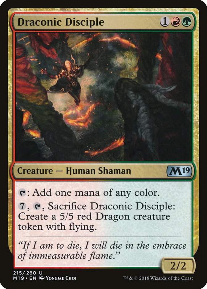 Draconic Disciple [Core Set 2019] | Total Play