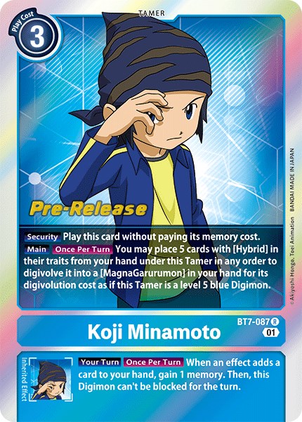 Koji Minamoto [BT7-087] [Next Adventure Pre-Release Cards] | Total Play