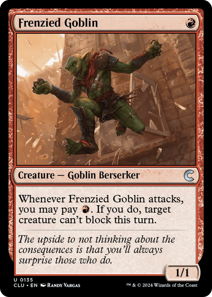 Frenzied Goblin [Ravnica: Clue Edition] | Total Play