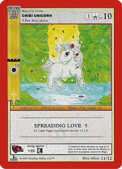 Chibi Unicorn [Cryptid Nation: Wilderness Chibi Valentine's Day Mini Set] | Total Play