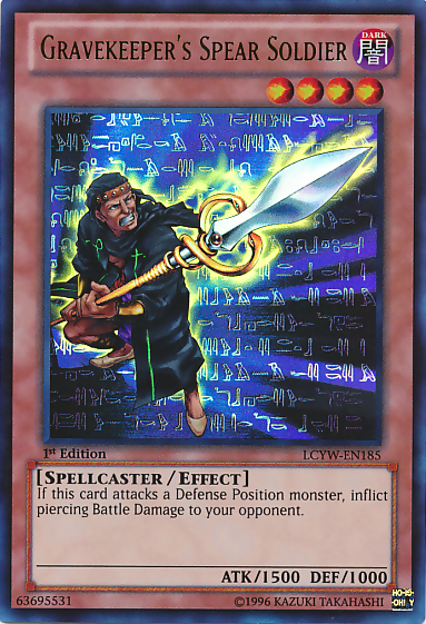 Gravekeeper's Spear Soldier [LCYW-EN185] Ultra Rare | Total Play