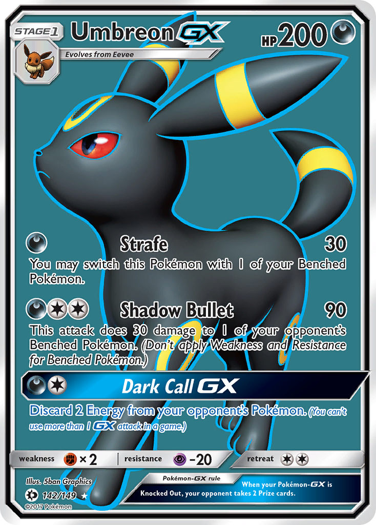 Umbreon GX (142/149) [Sun & Moon: Base Set] | Total Play