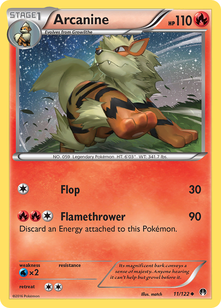 Arcanine (11/122) [XY: BREAKpoint] | Total Play