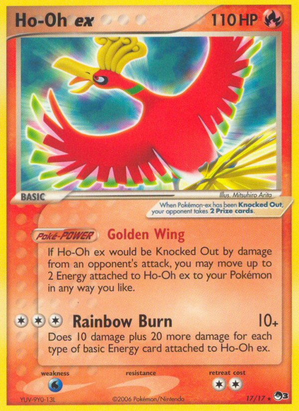 Ho-Oh ex (17/17) (Holo) [POP Series 3] | Total Play