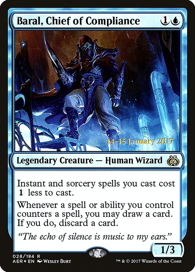 Baral, Chief of Compliance [Aether Revolt Prerelease Promos] | Total Play