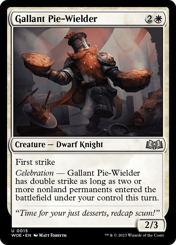 Gallant Pie-Wielder [Wilds of Eldraine] | Total Play