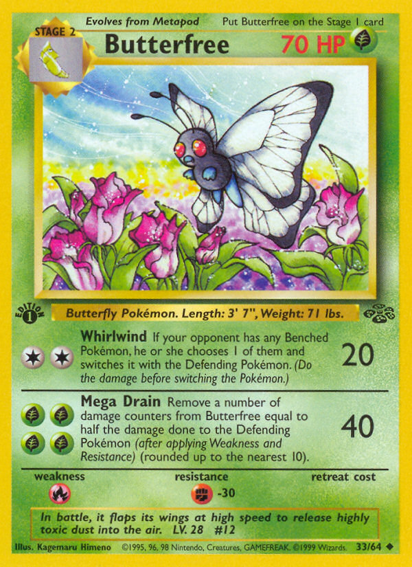 Butterfree (33/64) [Jungle 1st Edition] | Total Play