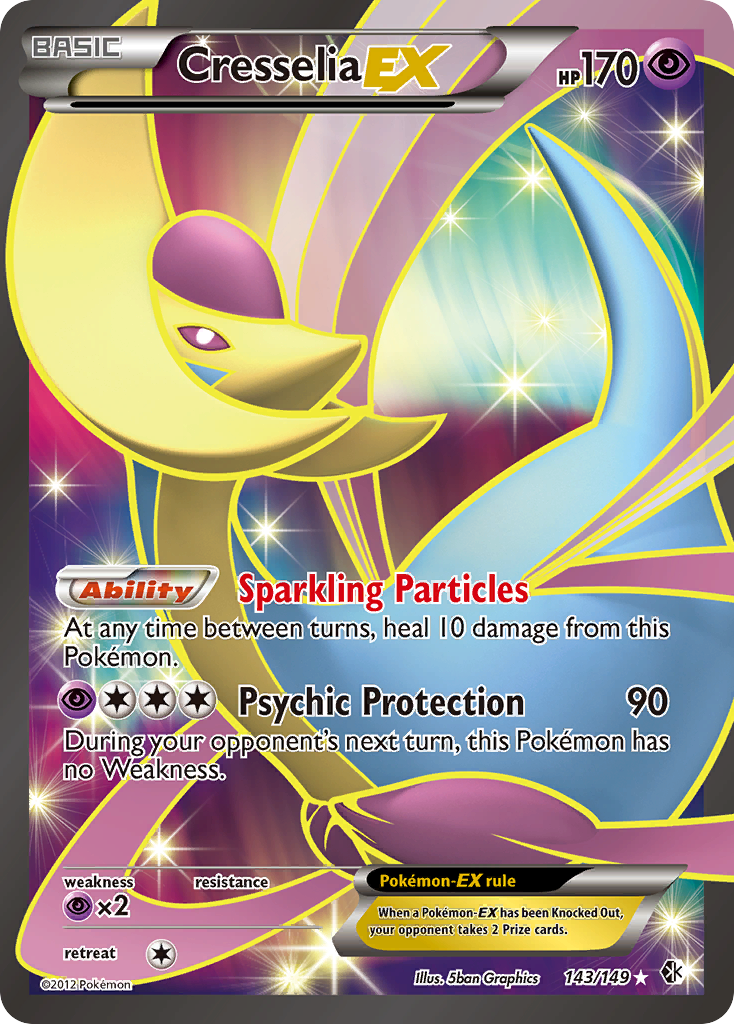 Cresselia EX (143/149) [Black & White: Boundaries Crossed] | Total Play