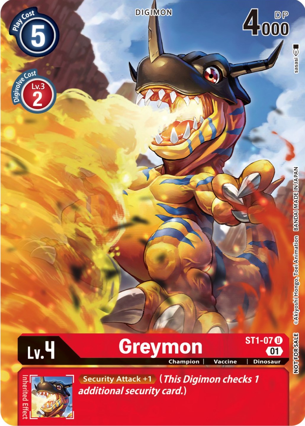 Greymon [ST1-07] (Dimensional Phase Pre-Release Pack) [Starter Deck: Gaia Red Promos] | Total Play