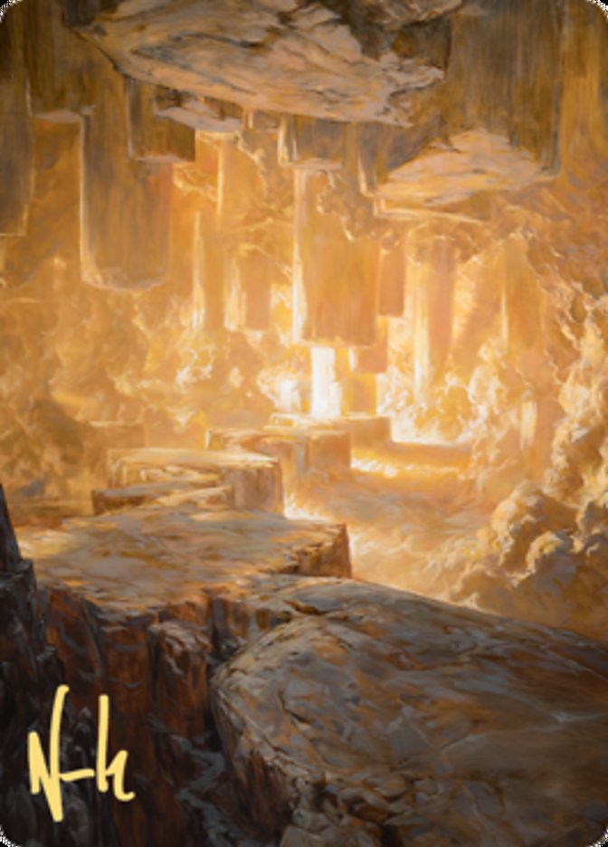 Pillarverge Pathway Art Card (Gold-Stamped Signature) [Zendikar Rising Art Series] | Total Play