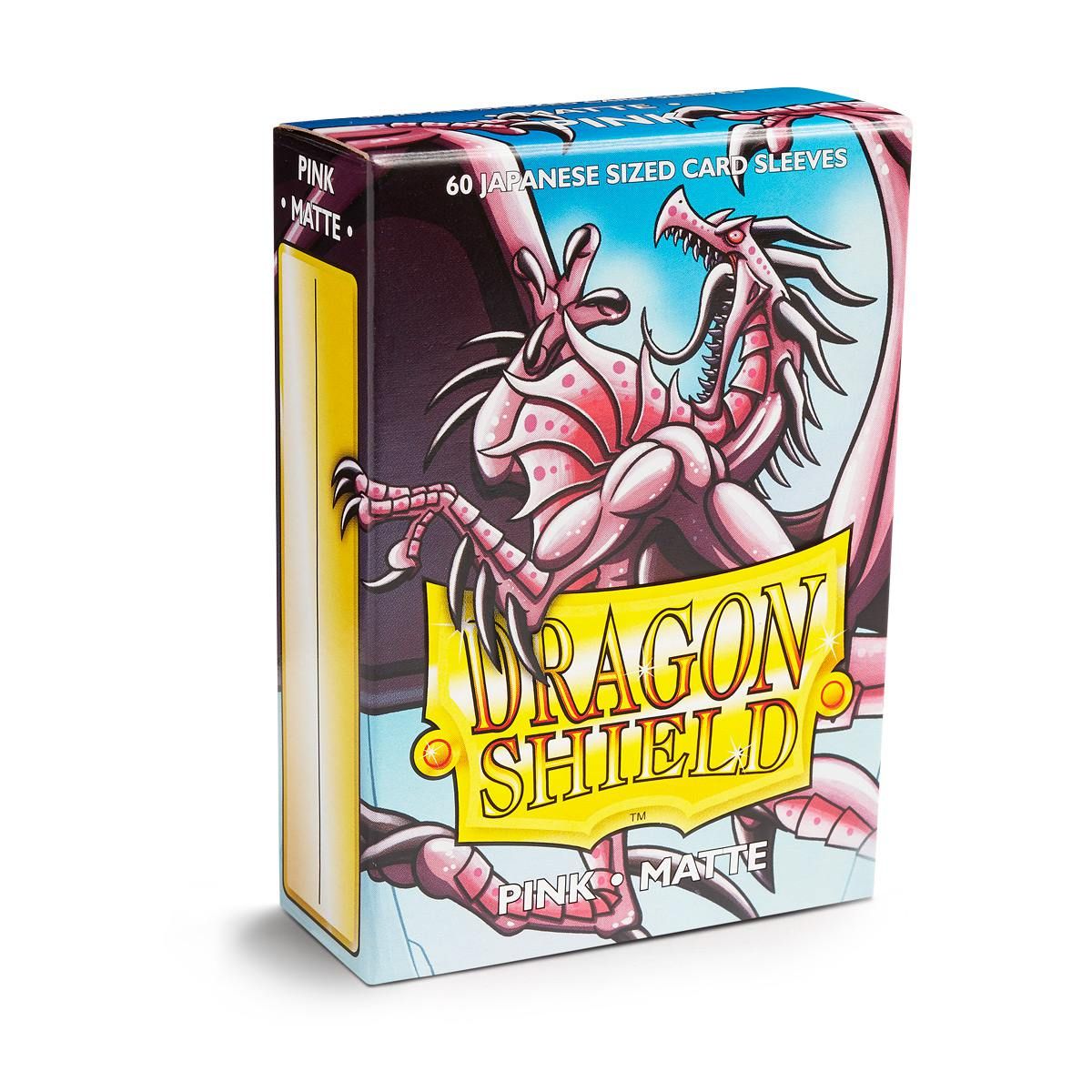 Dragon Shield: Japanese Size 60ct Sleeves - Pink (Matte) | Total Play