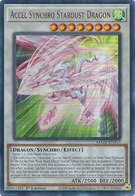 Accel Synchro Stardust Dragon [MAZE-EN019] Ultra Rare | Total Play