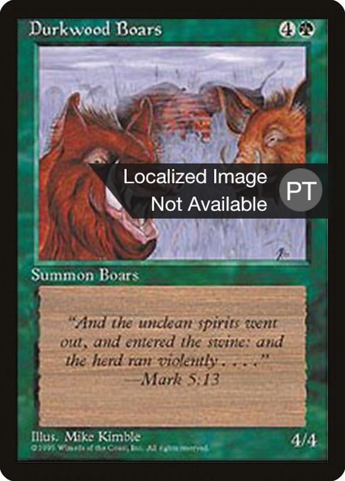 Durkwood Boars [Fourth Edition (Foreign Black Border)] | Total Play