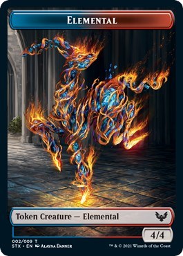 Elemental // Pest Double-Sided Token [Strixhaven: School of Mages Tokens] | Total Play