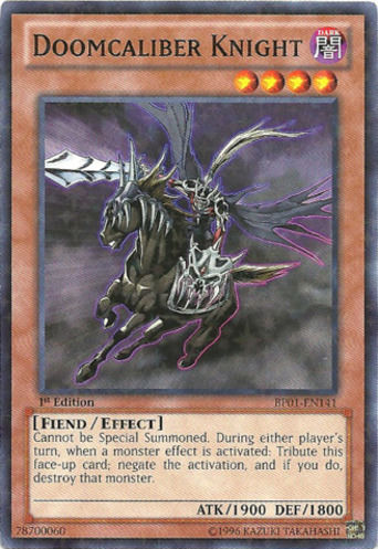 Doomcaliber Knight [BP01-EN141] Starfoil Rare | Total Play