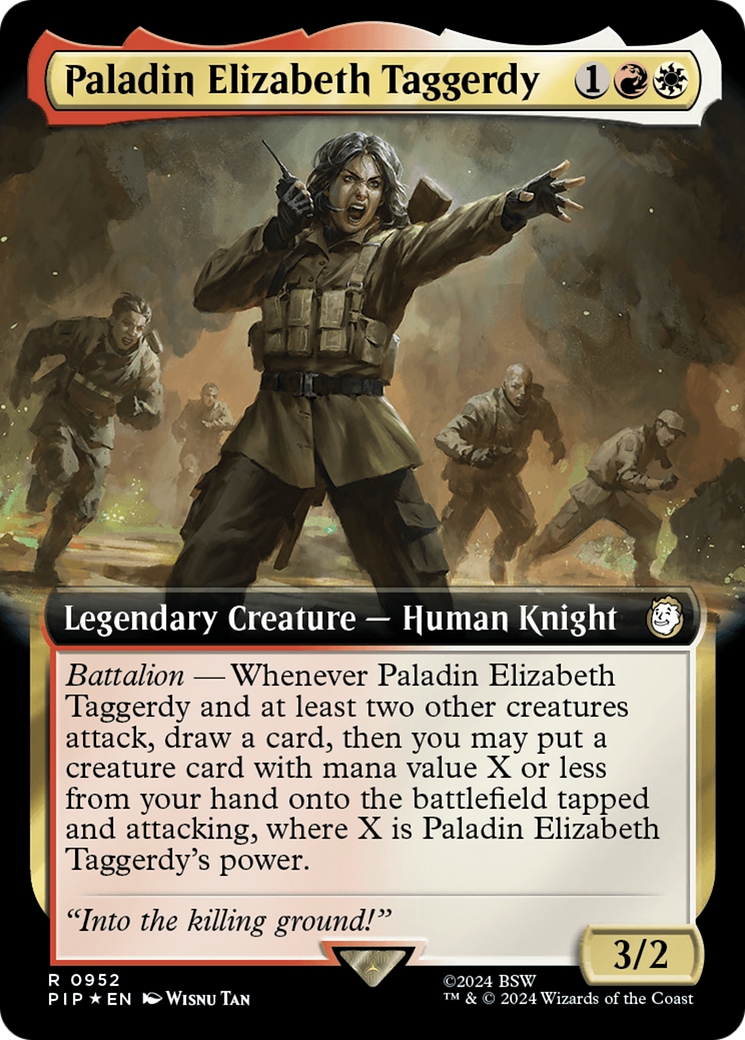 Paladin Elizabeth Taggerdy (Extended Art) (Surge Foil) [Fallout] | Total Play