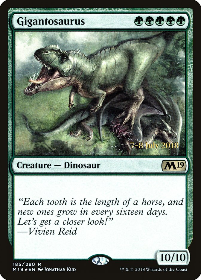 Gigantosaurus [Core Set 2019 Prerelease Promos] | Total Play