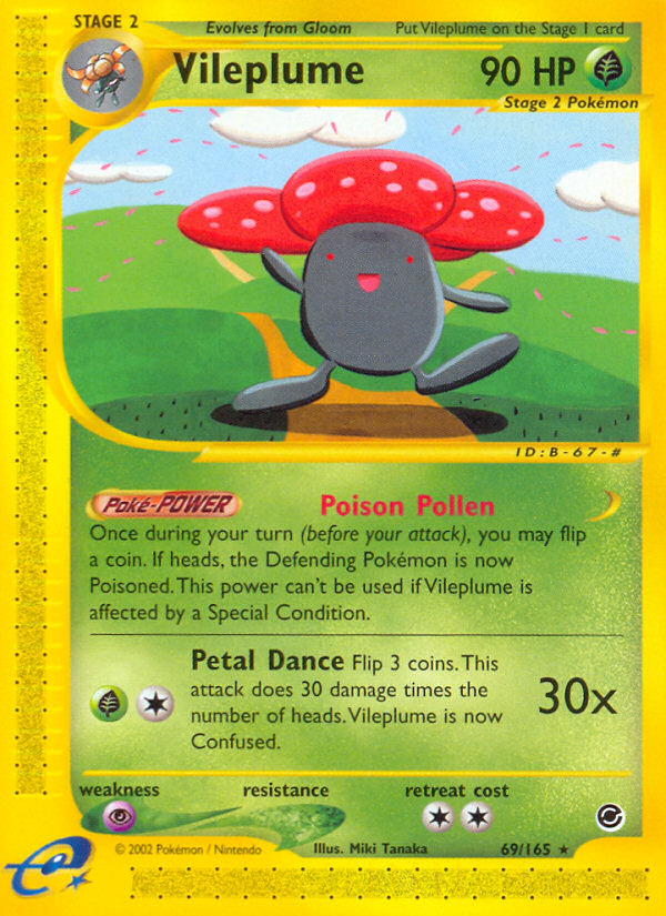 Vileplume (69/165) [Expedition: Base Set] | Total Play