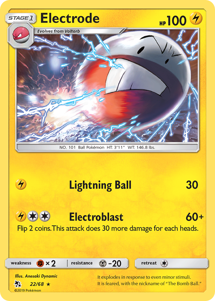 Electrode (22/68) [Sun & Moon: Hidden Fates] | Total Play