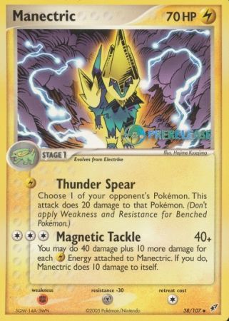 Manectric EX (38/107) (Deoxys Prerelease Promo) [Nintendo: Black Star Promos] | Total Play