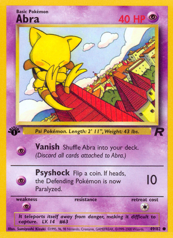 Abra (49/82) [Team Rocket 1st Edition] | Total Play