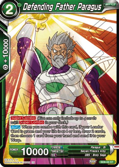 Defending Father Paragus (Reprint) (SD8-04) [Battle Evolution Booster] | Total Play
