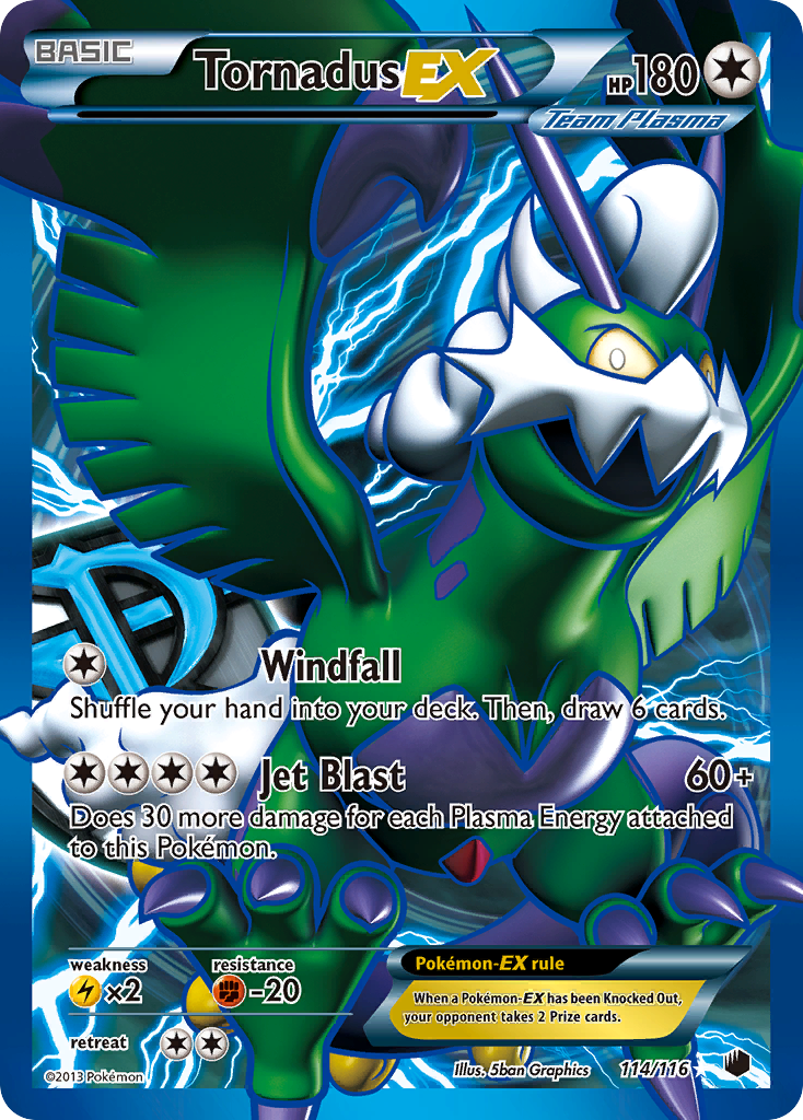 Tornadus EX (114/116) [Black & White: Plasma Freeze] | Total Play