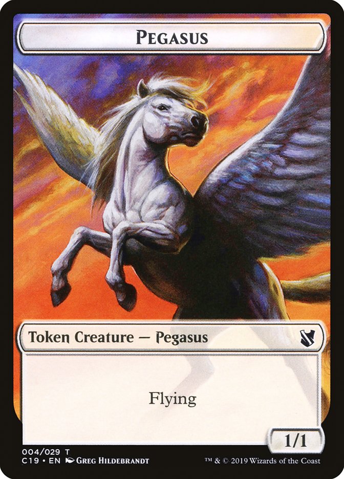 Pegasus Token [Commander 2019 Tokens] | Total Play