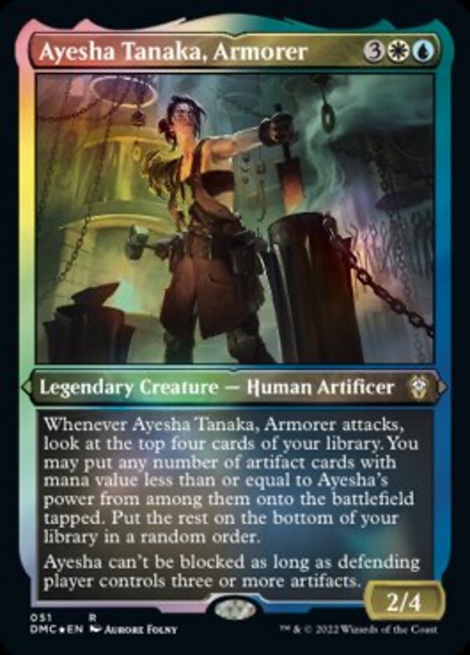 Ayesha Tanaka, Armorer (Foil Etched) [Dominaria United Commander] | Total Play