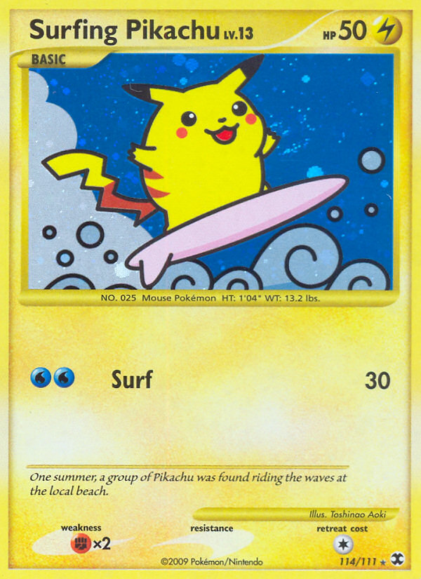 Surfing Pikachu (114/111) [Platinum: Rising Rivals] | Total Play